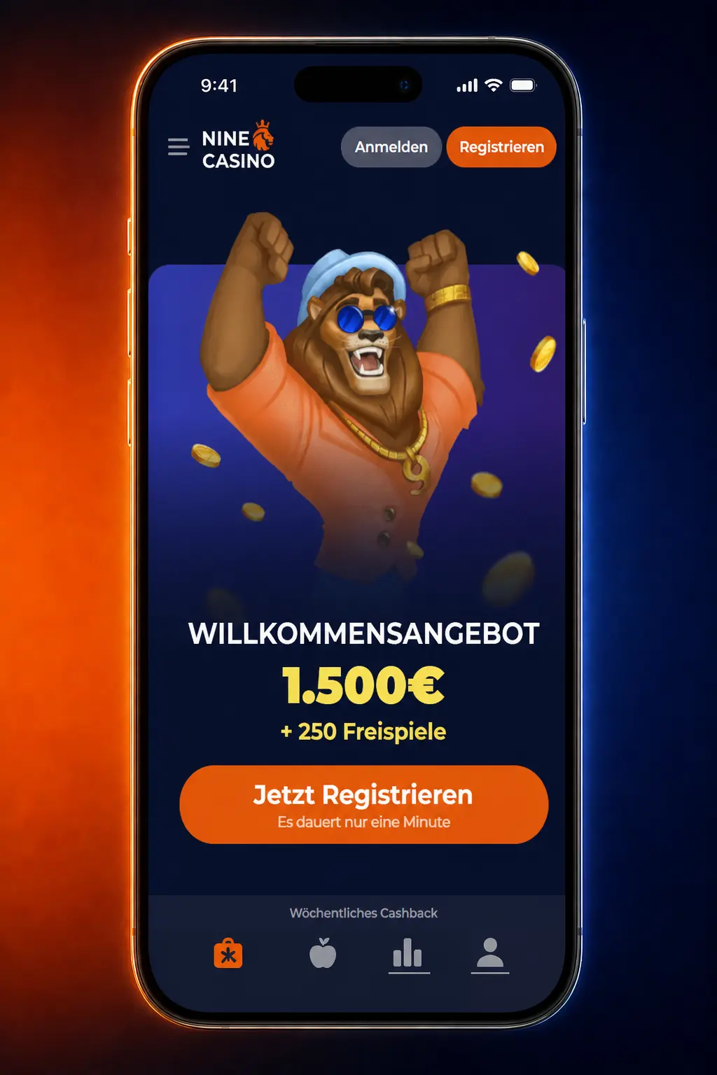 Anleitung zur ersten Sportwette bei Nine Casino mit Kategorien, Quote, Einsatz und Wettscheinprüfung