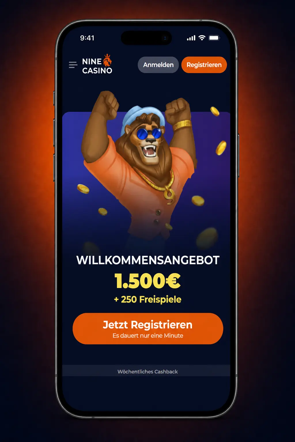 Nine Casino App für iPhone und iPad installieren, mit Safari-Bestätigung und Zahlungsoptionen